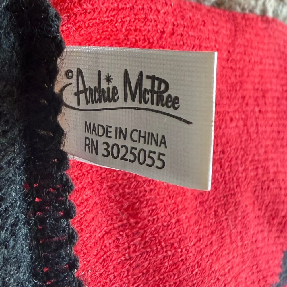 archie mcphee krampus spirit scarf red black devil demon horror movie